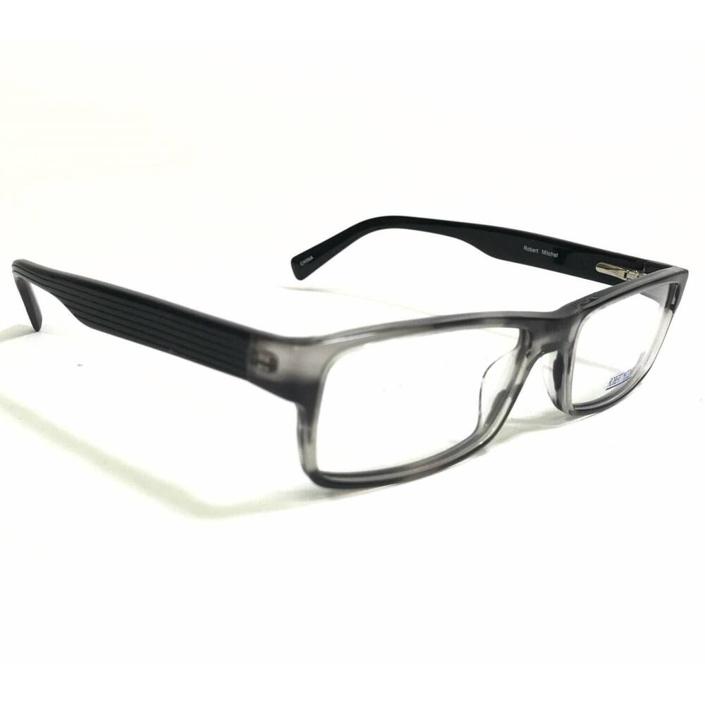 NEW ROBERT MITCHEL men's rm5007 rectangle eyeglasses in black
